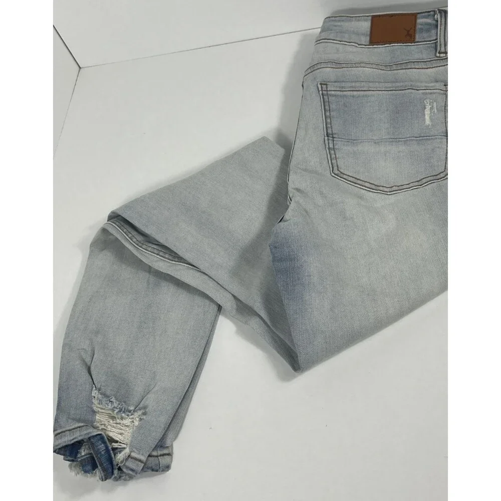 Resfeber LA Collection Women's Boyfriend Jeans Size 4 Distressed Mid Rise NWT